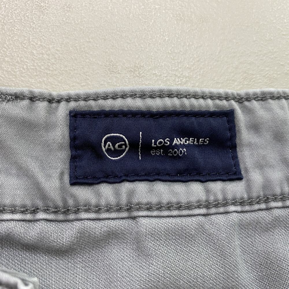 AG Wanderer Slim Shorts Mens 36x9 Gray Stretch Casual Chino Flat Front - Picture 10 of 14